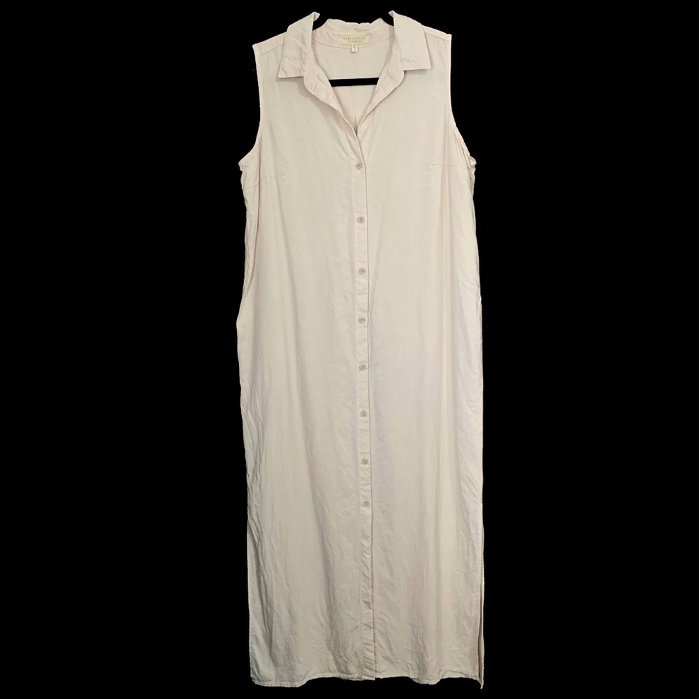 Side Stitch Sleeveless Maxi Dress